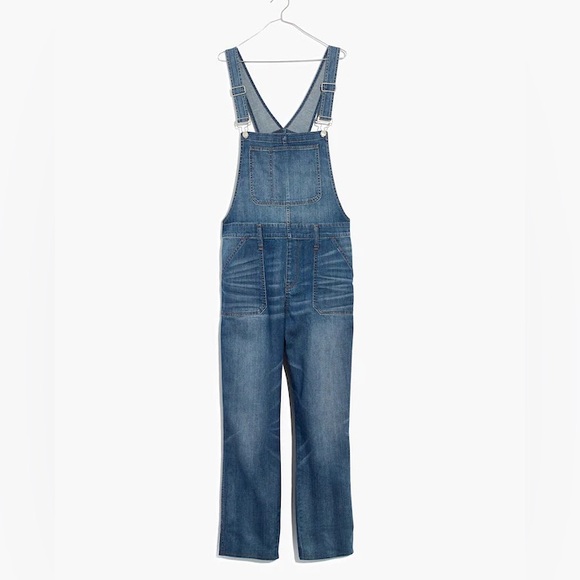 🔥 HOST PICK 🔥 Madewell Skinny Denim Overalls in Jansing Wash Size Small - Picture 5 of 13